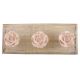 Baby Pink Rose Flower Ceramic Wooden Hook